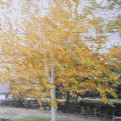 Park (small), 2019  35 x 35 cm  Oil on panel