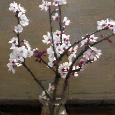 Blossom, focus, 2014  35 x 35 cm  Oil on panel SOLD