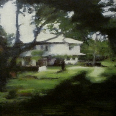 Dwelling 2, 2013  28.5 x 28.5 cm  Oil on panel  SOLD