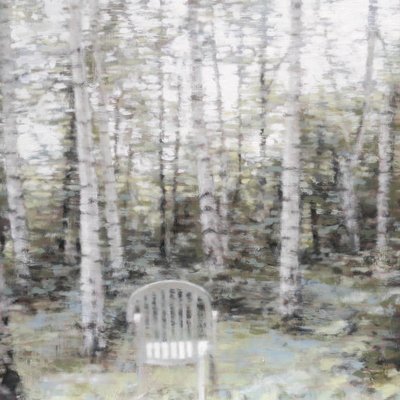 Woods 5, 2019  35 x 35 cm  Oil on panel
