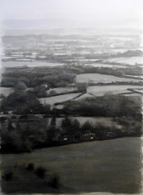 Landscape 6, 2020  Ink on paper  29 x 20cm